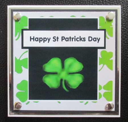 Happy St Patricks Day- Shamrock Card by Davina Rundle