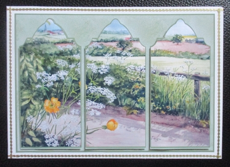 Country Hedgerow Triptych by Davina Rundle