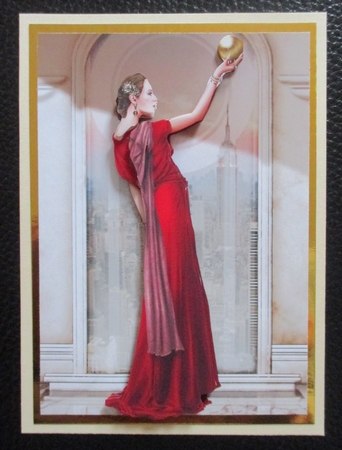 Art Deco Lady Pandore Red by Davina Rundle