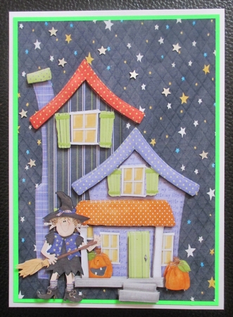 Haunted House with Witch by Davina Rundle
