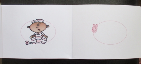 Yipeee I'm Here New Baby Girl Ethnic Insert by Davina Rundle