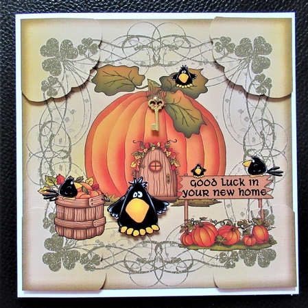Good Luck in Your New Home Pumpkin by Davina Rundle