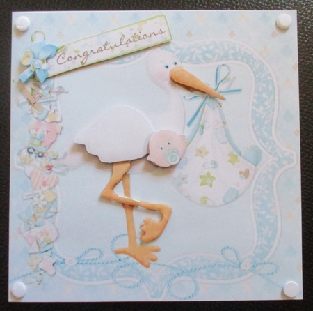8x8 New Baby Boy by Davina Rundle