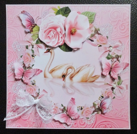 8x8 Butterflies Swans and Roses by Davina Rundle
