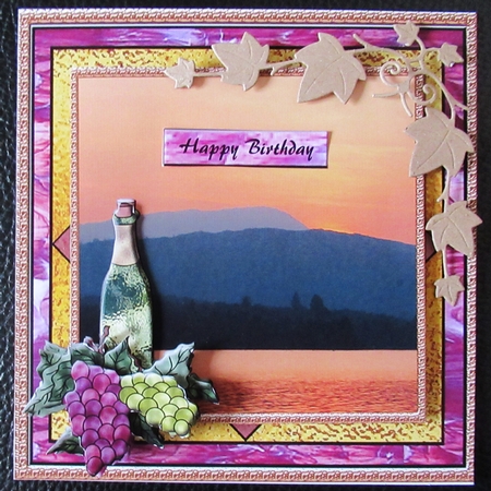 Sunset and Wine by Davina Rundle