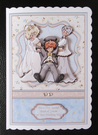 Wedding Day to the Altar Card Topper & Decoupage by Davina Rundle