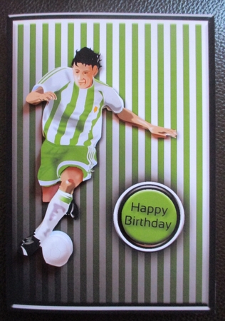 Footballer Quick Card - Green by Davina Rundle