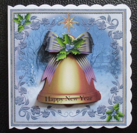 Blue Christmas Bells by Davina Rundle