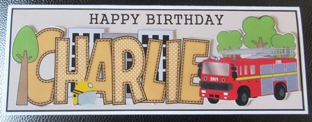 Fire Engine Charlie Large Dl by Davina Rundle