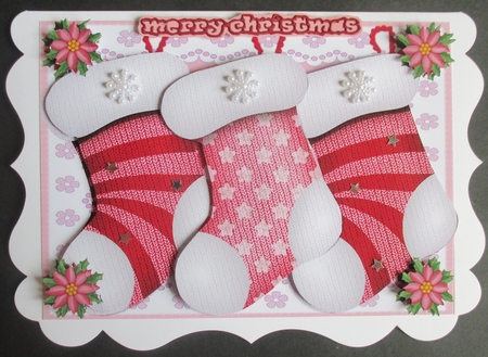Scallop Corner Christmas - Christmas Stockings by Davina Rundle