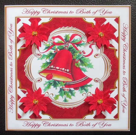 Cbells Red Both of You Lattice Corner 8in Topper by Davina Rundle