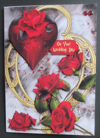 Hearts and Flowers - Gothic Dread Roses by Davina Rundle