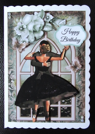 Shall We Dance Window Topper by Davina Rundle