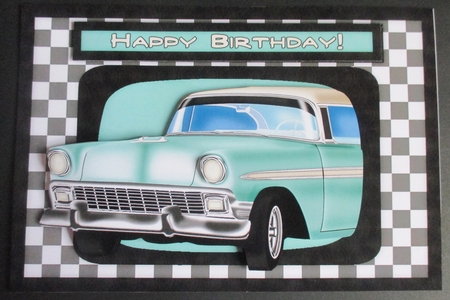 1950s Car 5 - Birthday Card by Davina Rundle
