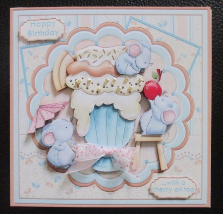 Cherry on Top Card Topper & Decoupage Inserts Available by Davina Rundle