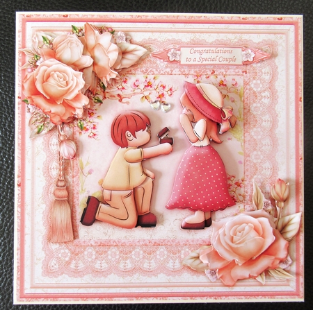 Engagement Down on One Knee 8x8 Mini Kit & Decoupage by Davina Rundle