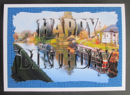 Canal- See Through Letter Card by Davina Rundle