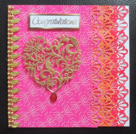 'daisy Embossed' Backing Paper - Tooti Frooti by Davina Rundle