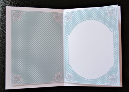 Dteal Dotty Fashion Base 7x5in Folded Insert by Davina Rundle