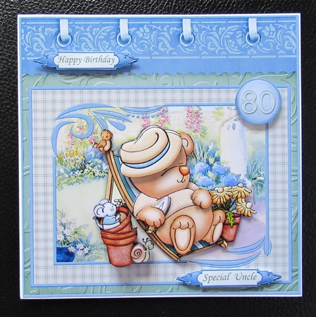 Busy in the Garden 8x8 Mini Kit & Decoupage by Davina Rundle