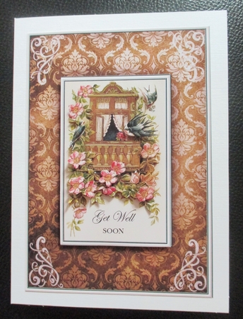 Window, Birds & Flowers Quick Card by Davina Rundle