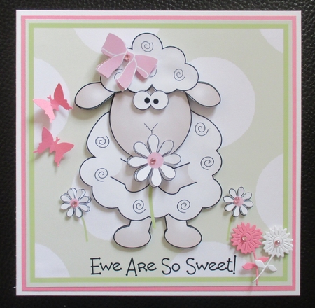 Ewe Are So Sweet Birthday Card by Davina Rundle