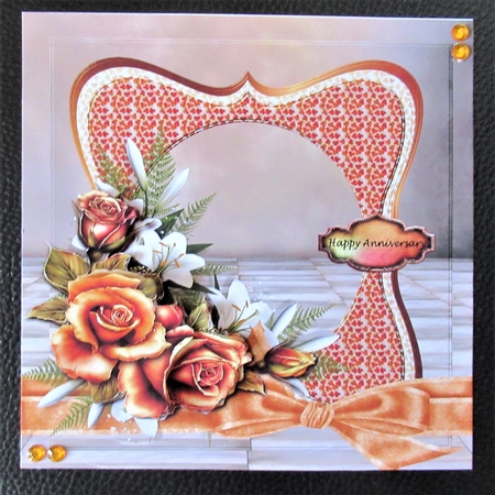 Open Scallop Frame Happy Anniversary(50) by Davina Rundle
