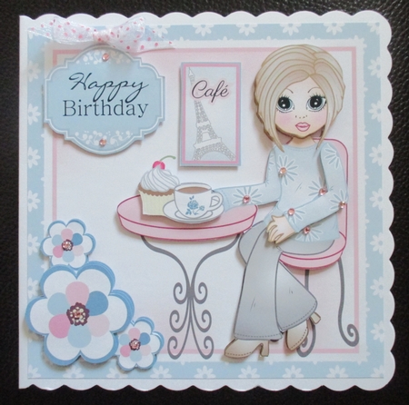 Coffee Time Emma Card Topper Kit by Davina Rundle