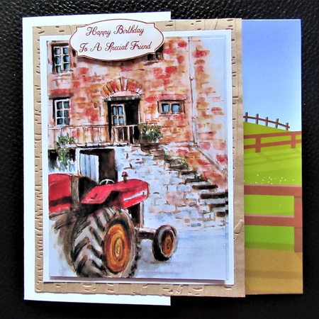 The Tractor Background by Davina Rundle