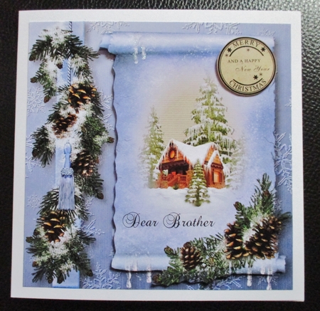 Christmas Cottage Scroll by Davina Rundle