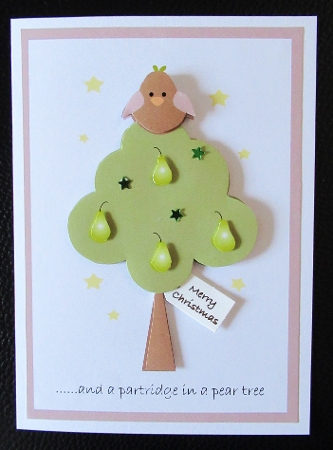 A Partridge in a Pear Tree Christmas Topper by Davina Rundle