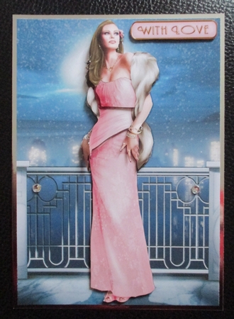 Art Deco Lady Pearl Christmas (lilght Pink) by Davina Rundle