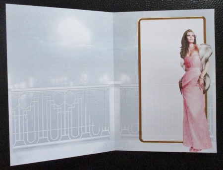 Art Deco Lady Pearl Christmas (light Pink) Insert by Davina Rundle