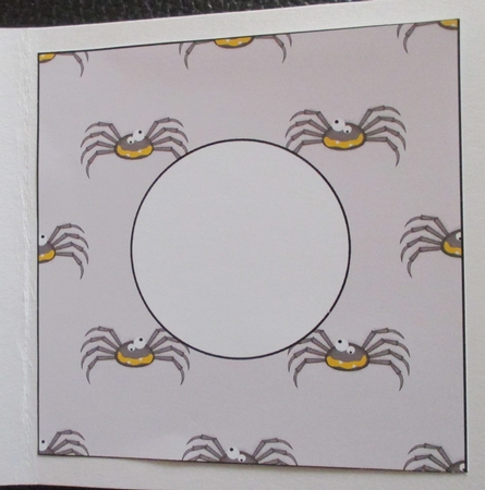 Halloween Spider Black Insert 8x8 by Davina Rundle