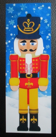 Nutcracker Christmas Step by Step Large Dl Card by Davina Rundle