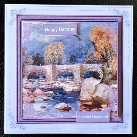Dartmoor Bridge Card with Petal Stackers by Davina Rundle