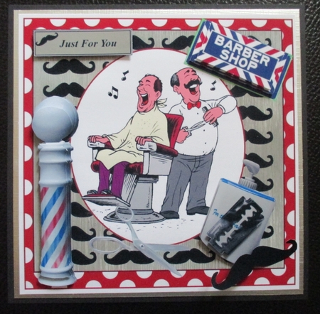 Barber Shop Music with Decoupage by Davina Rundle