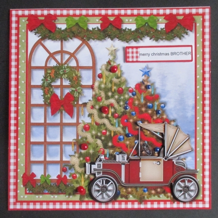 Male Card Topper Christmas by Davina Rundle