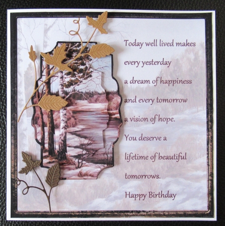 Autumn Rivers Card with Verse by Davina Rundle
