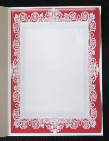 Burgundy (1) Lace Frames - 2 x A5 by Davina Rundle