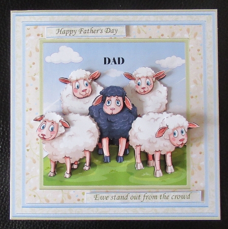 One of a Kind or Ewe Stand Out from the Crowd 8x8 Mini Kit by Davina Rundle