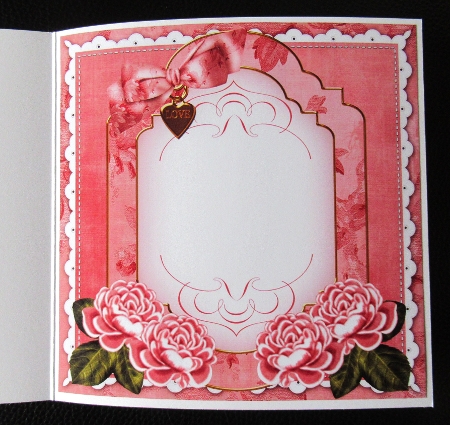 Pink Rose Mothering Sunday Fancy 7in Decoupage Topper by Davina Rundle