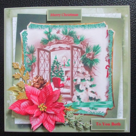 Christmas Through the Window 7x7 Card by Davina Rundle