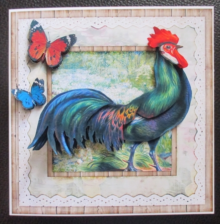 Vintage Country Rooster 479 by Davina Rundle