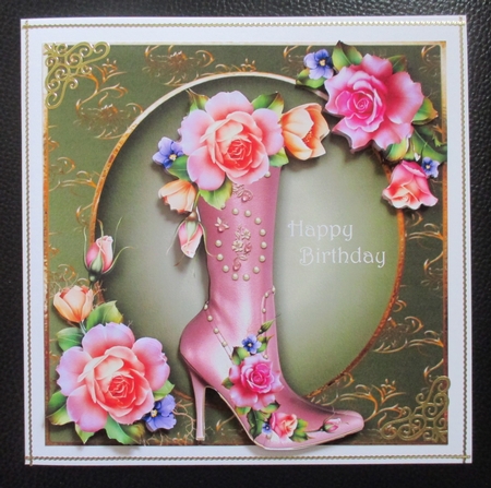 Fabulous Boot & Spring Roses by Davina Rundle