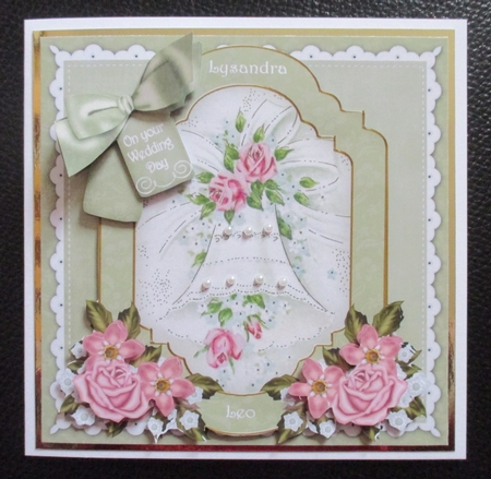 Wedding Bell Wedding Day 6in Floral Step by Step by Davina Rundle