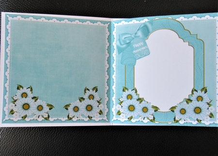 Daisies Happy Anniversary to Fit 6in Folded Insert by Davina Rundle