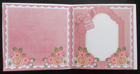 Blossom Church Happy Anniversary to Fit 6in Folded Insert by Davina Rundle