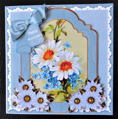 Daisies Happy Anniversary 6in Floral Step by Step by Davina Rundle
