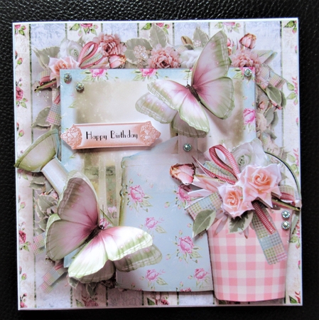 Beautiful Gardens Card Front Kit by Davina Rundle